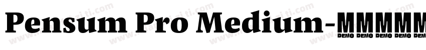 Pensum Pro Medium字体转换
